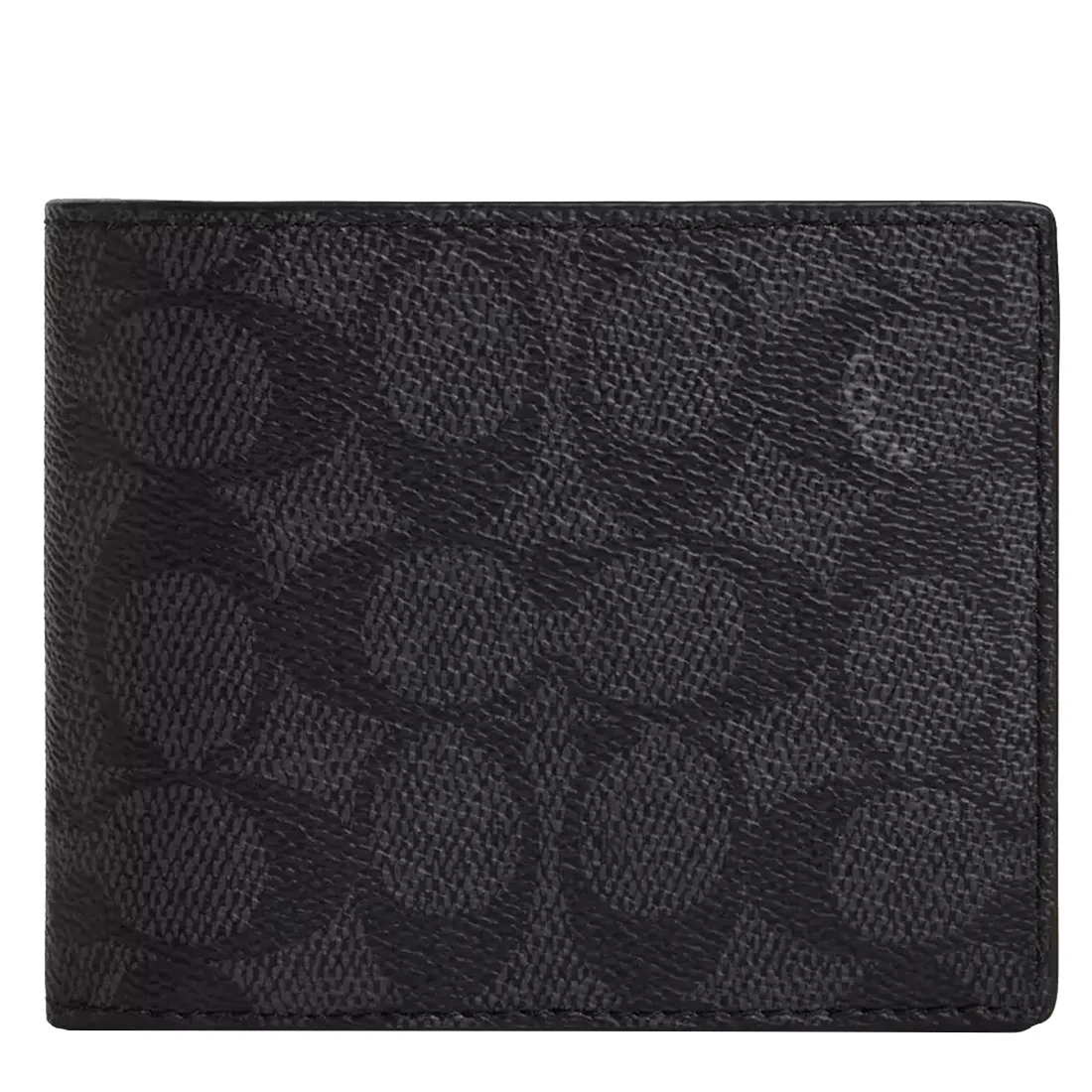 Coach 3 In 1 Wallet In Signature Canvas in Charcoal/Black CW380