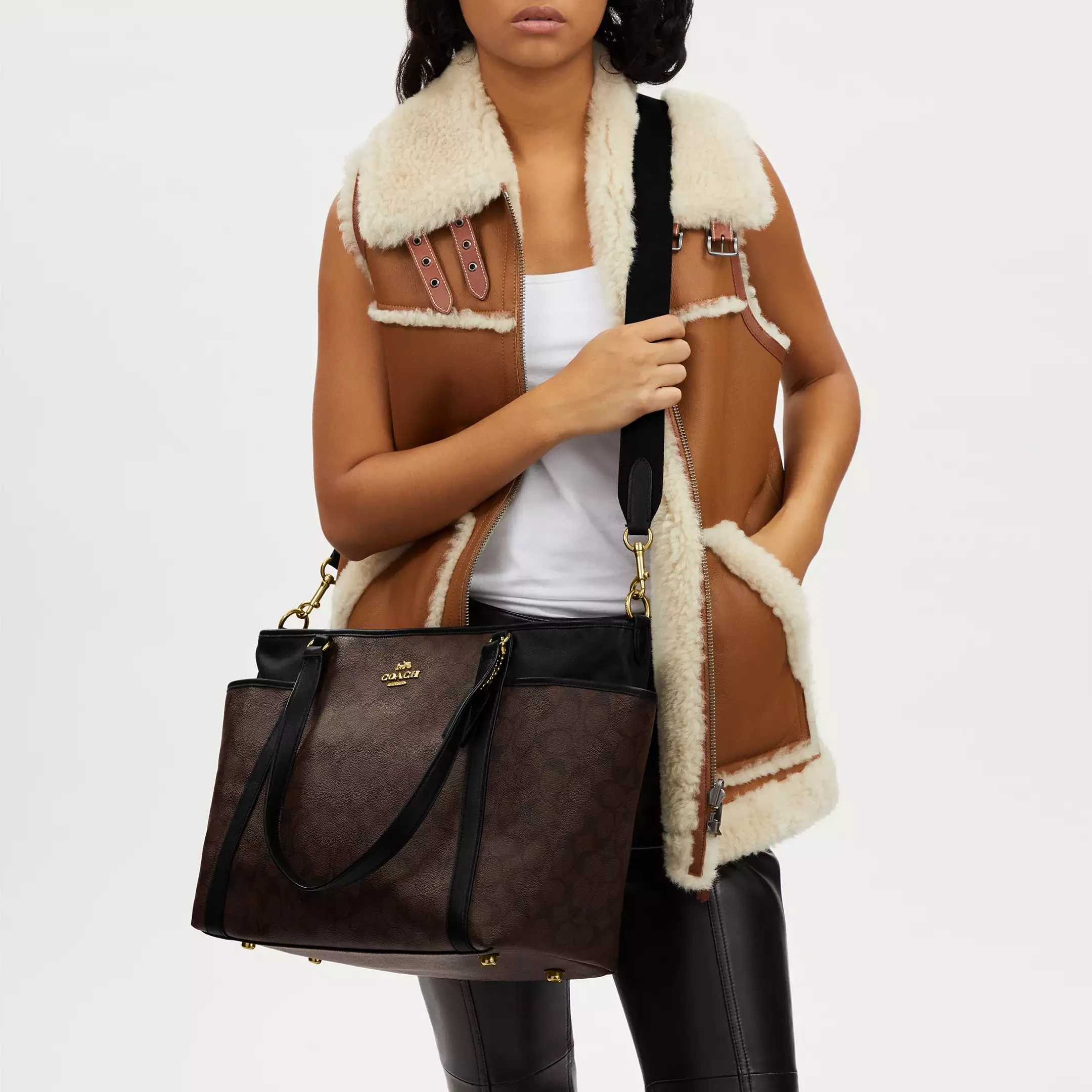 Coach Baby Bag In Signature Canvas