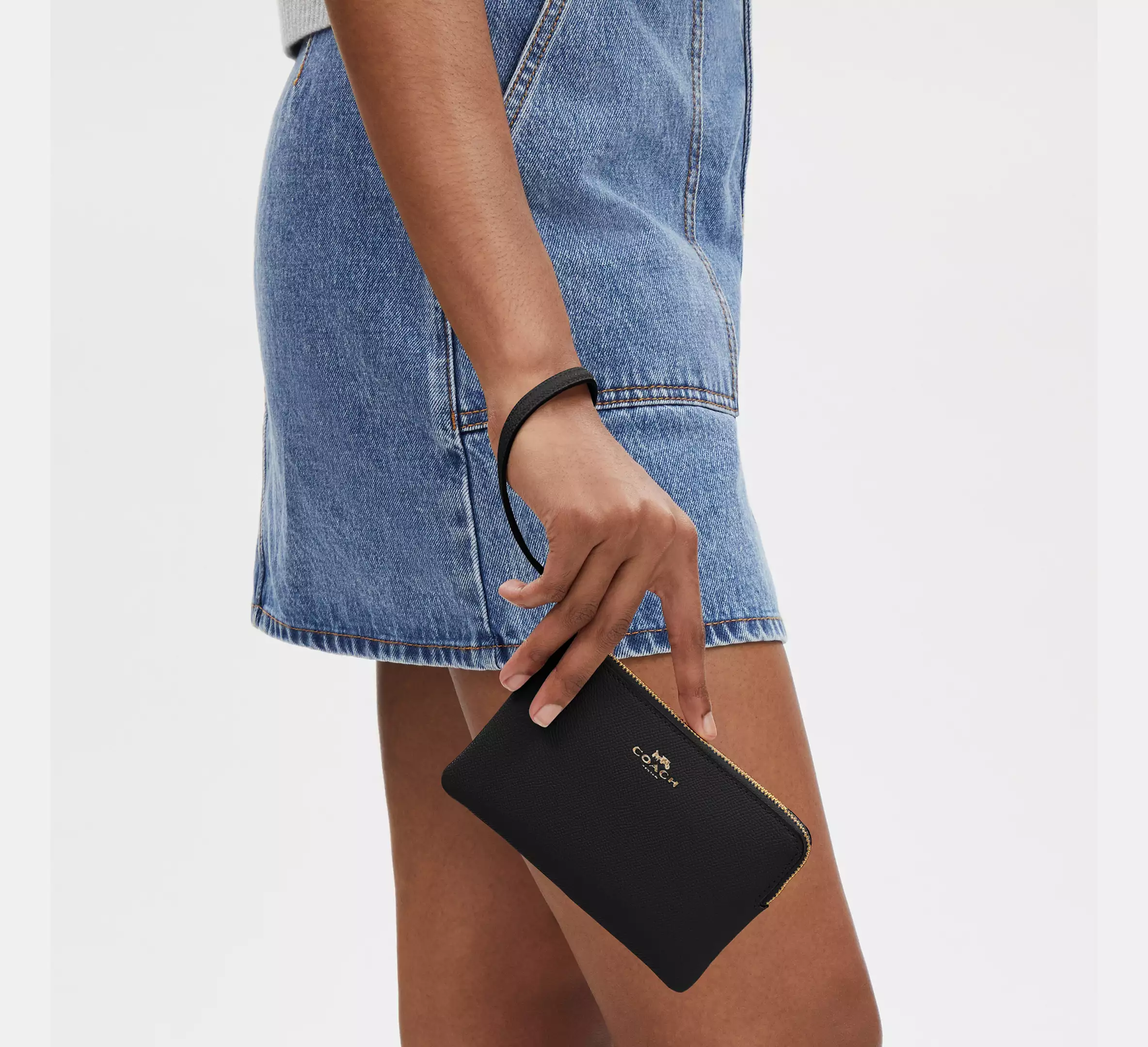 COACH Corner Zip Wristlet