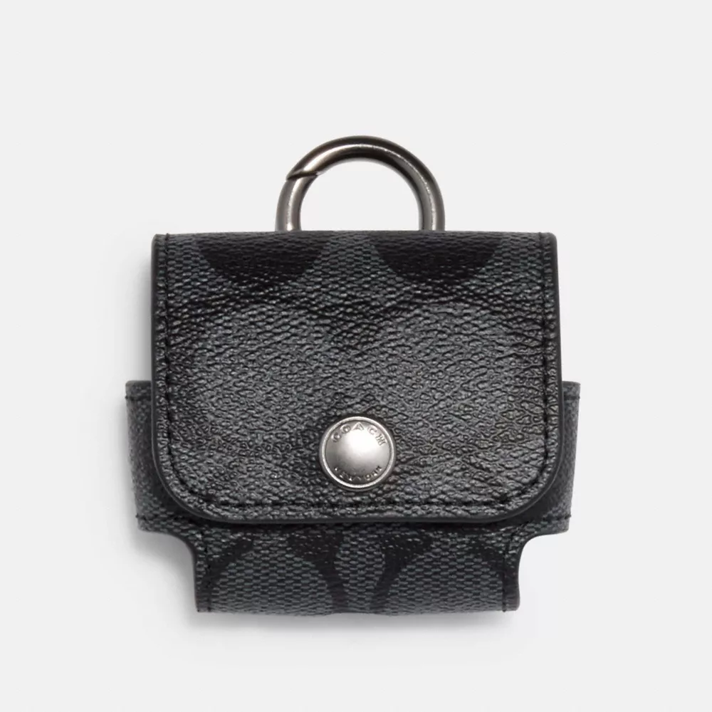 COACH Large Wireless Earbud Case In Signature Canvas