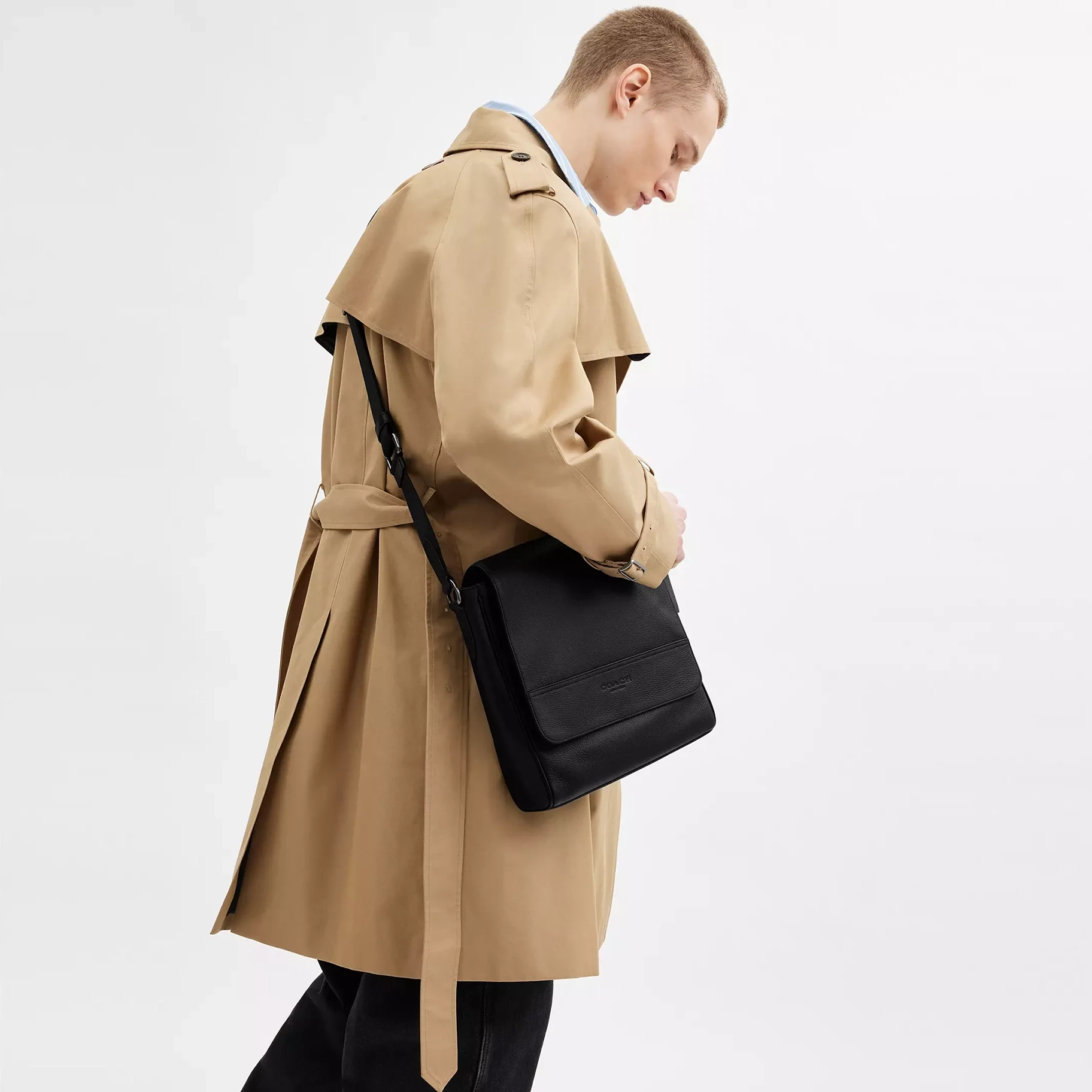 Coach Houston Map Bag