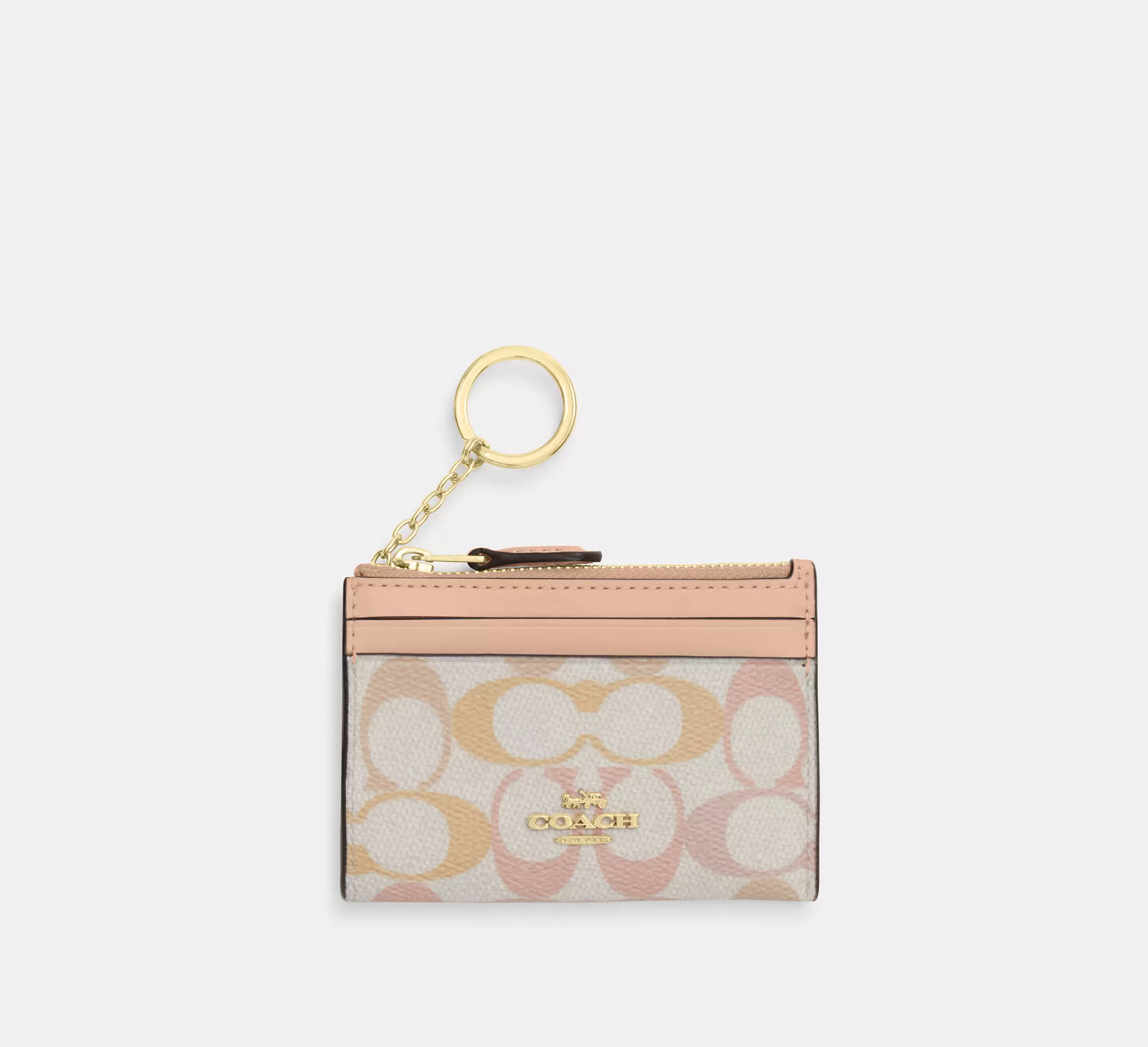 COACH Mini Skinny Id Case In Signature Canvas
