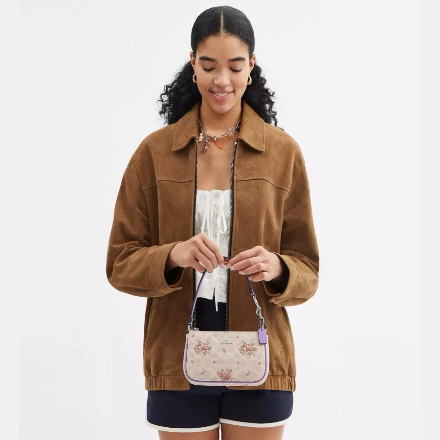 Coach Nolita 19 In Signature Canvas With Floral Print