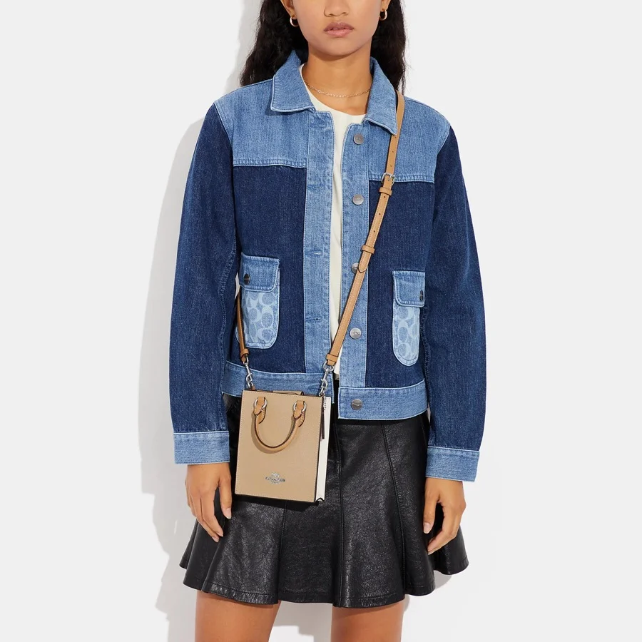 Coach North South Mini Tote In Colorblock