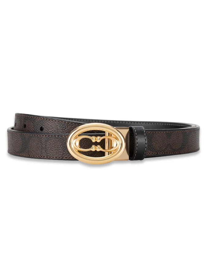 COACH Signature Belt 25mm Brown/Black