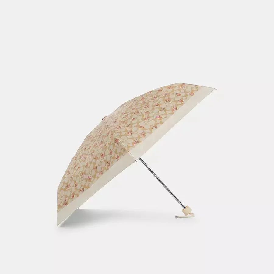 COACH UV Protection Mini Umbrella in Signature Floral Print