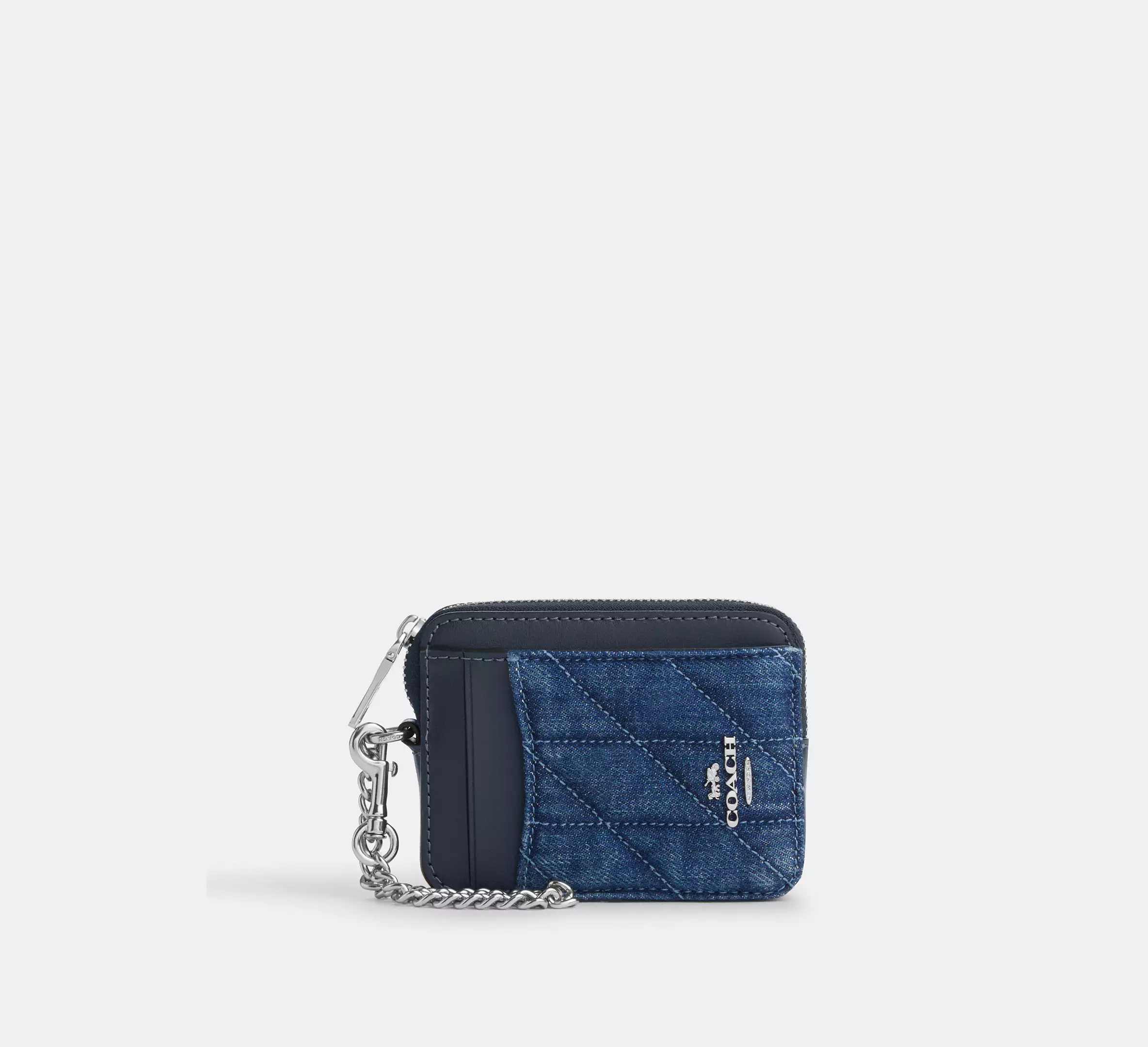 COACH Zip Card Case With Quilting