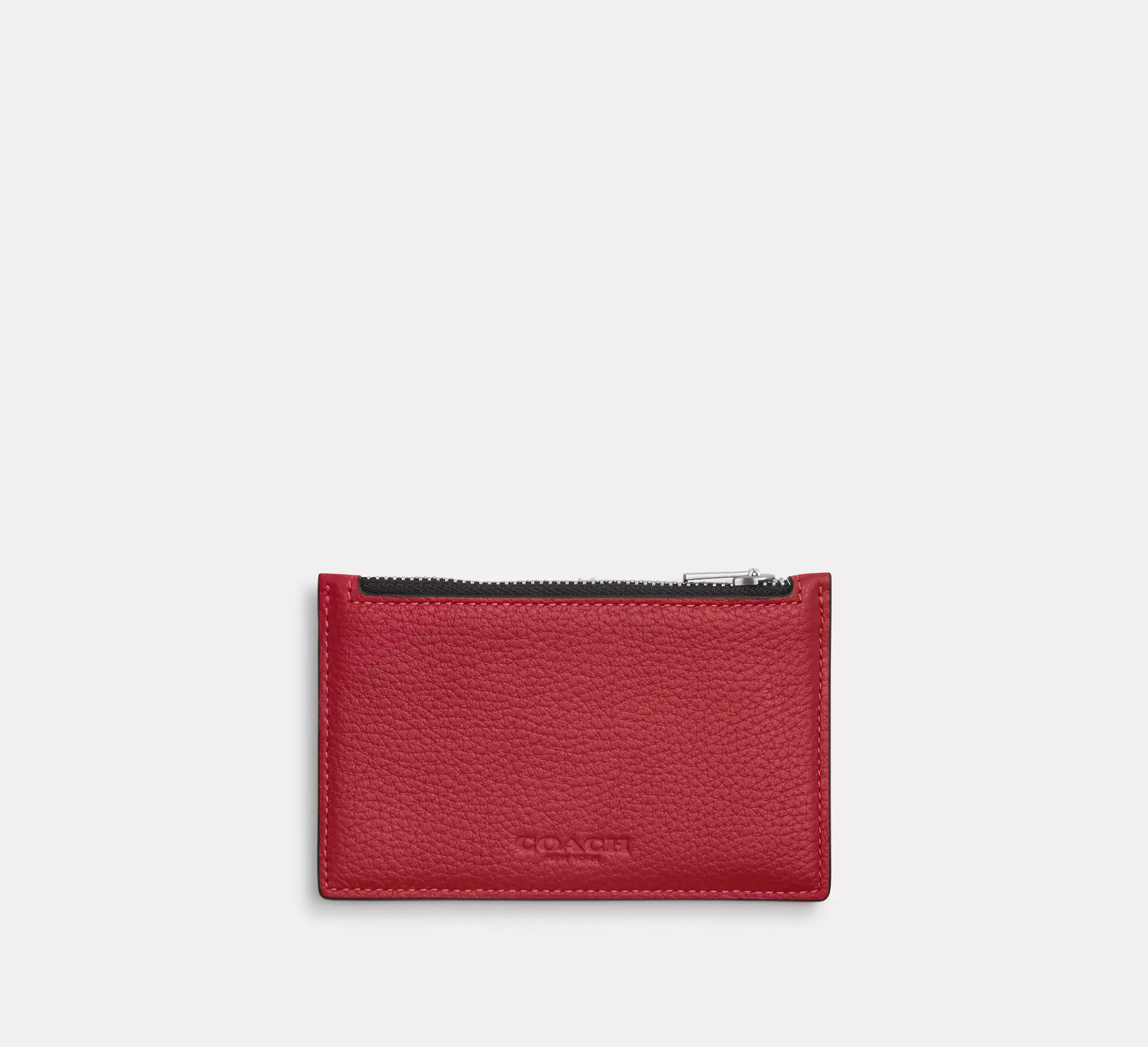 COACH Zip Card Case — Red