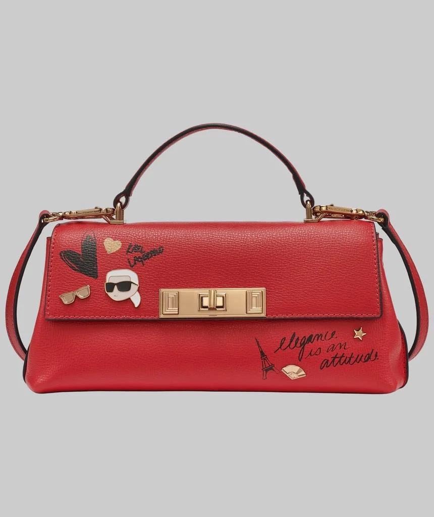 Karl Lagerfeld Nicolette Crossbody With Cate Pins Red