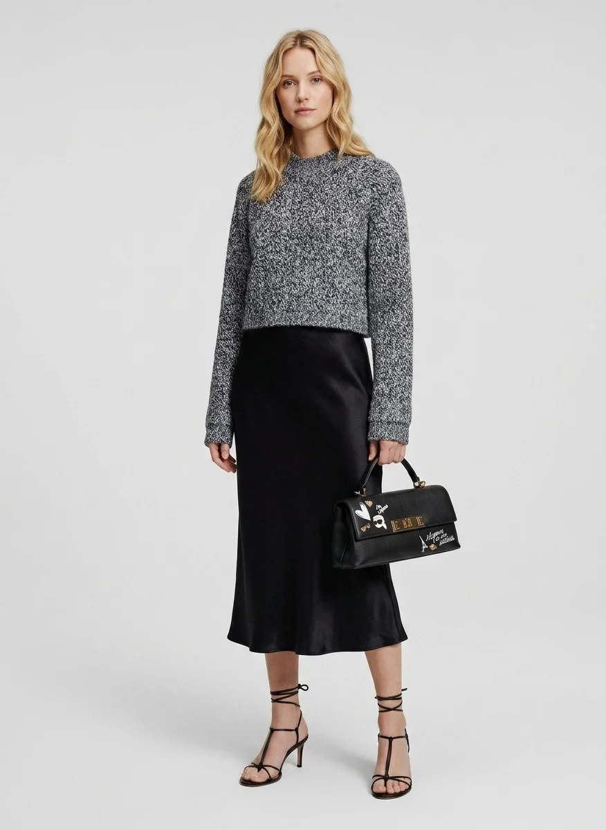 Karl Lagerfeld Nicolette Crossbody With Cate Pins