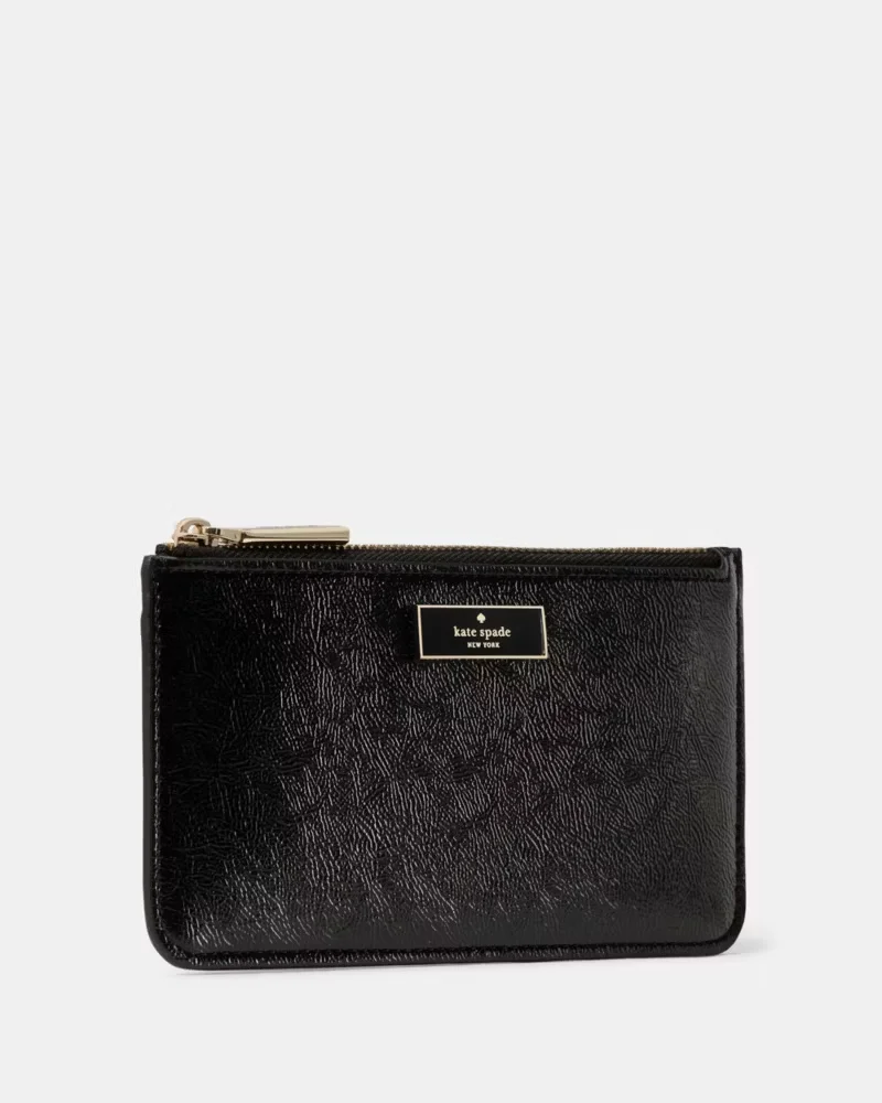 KATE SPADE Bridget Crinkle Patent Large Slim Card Holder