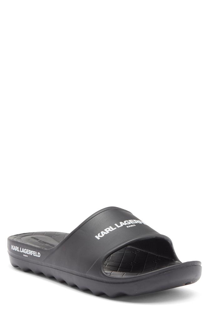 KARL LAGERFELD Block Logo Slide Sandal Size US 7 