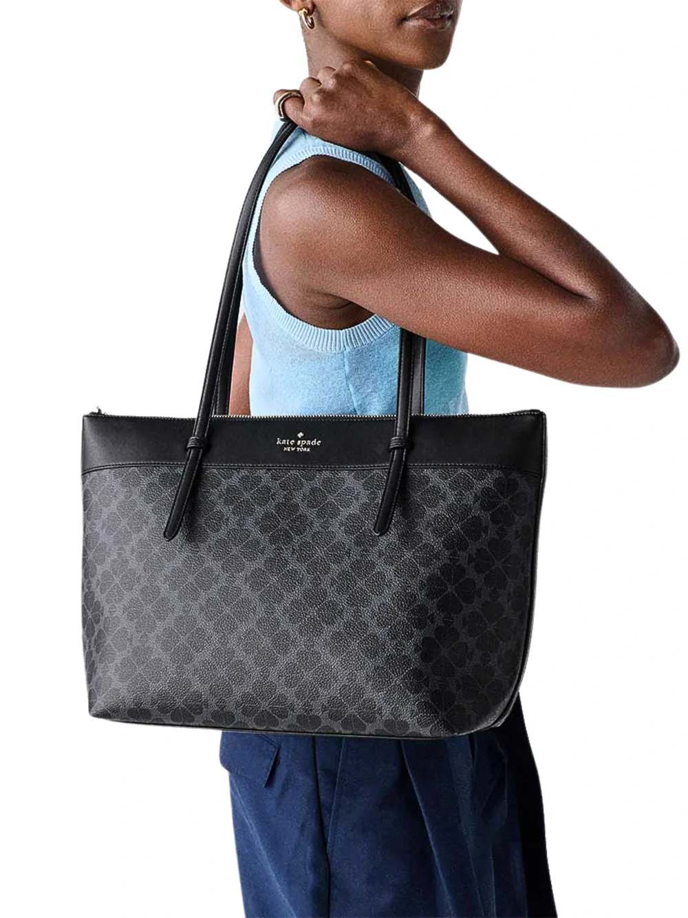 Kate Spade All Day Spade Flower Tote Bag Black