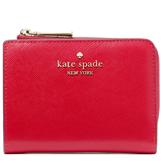 Kate Spade Madison Small L Zip Wallet in Ruby Red KH615