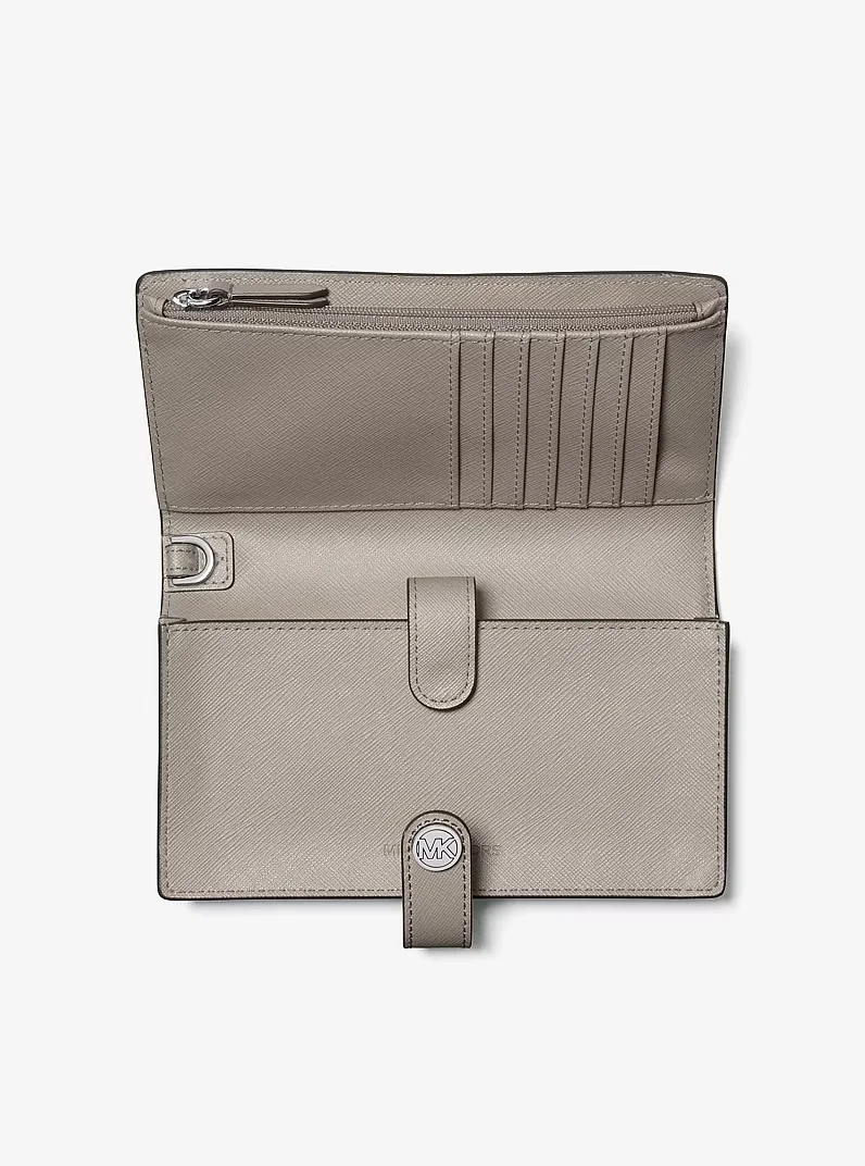 MICHAEL KORS Jet Set Small Saffiano Leather Wristlet