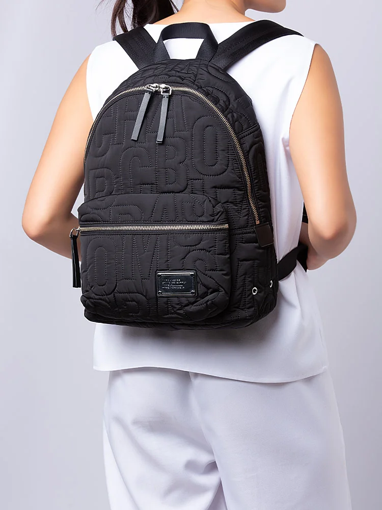 Marc Jacobs Nylon Quilted Medium Backpack Black