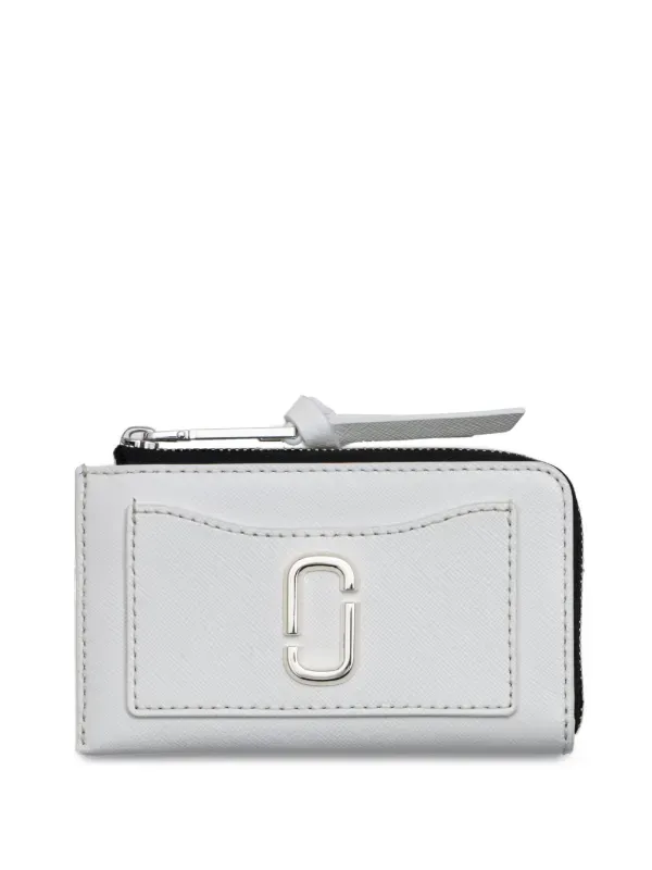 MARC JACOBS The Utility Snapshot Top Zip Multi Wallet — White