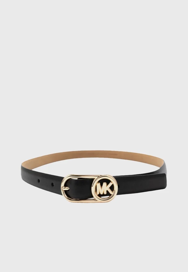 MICHAEL KORS Bubble Buckle Belt Black