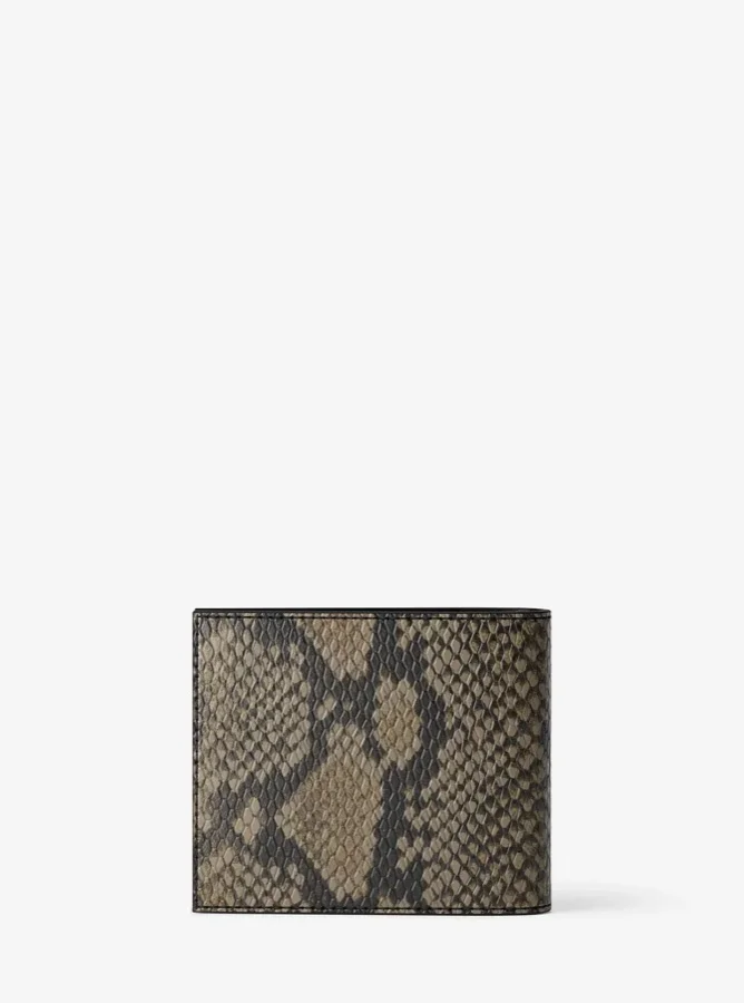 MICHAEL KORS Cyrus Snake Embossed Billfold Wallet