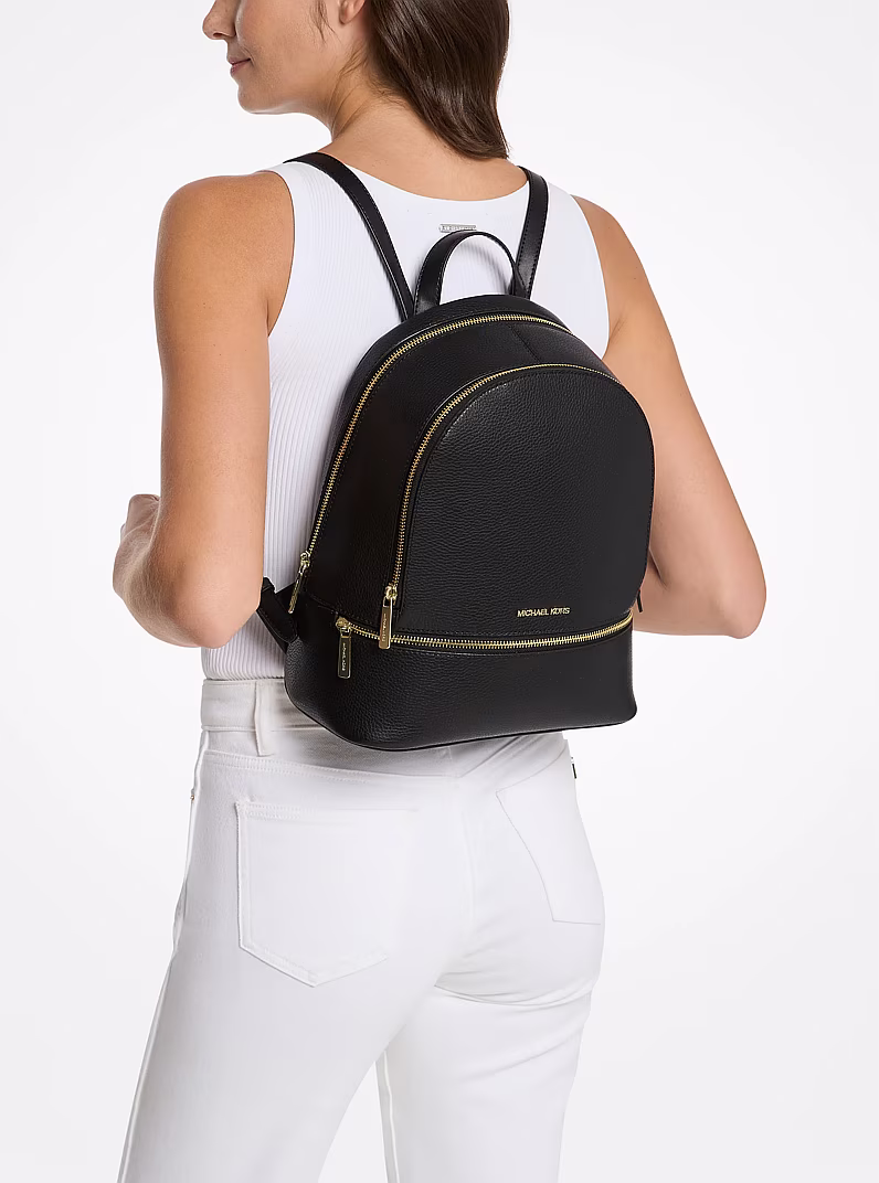 Michael Kors Rhea Medium Pebbled Leather Backpack
