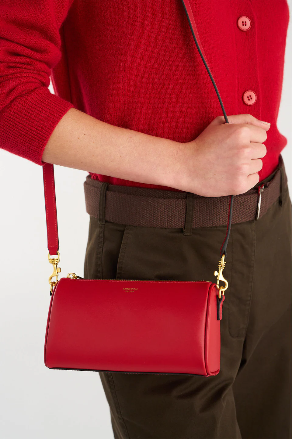 Oroton Harvey Baguette Crossbody