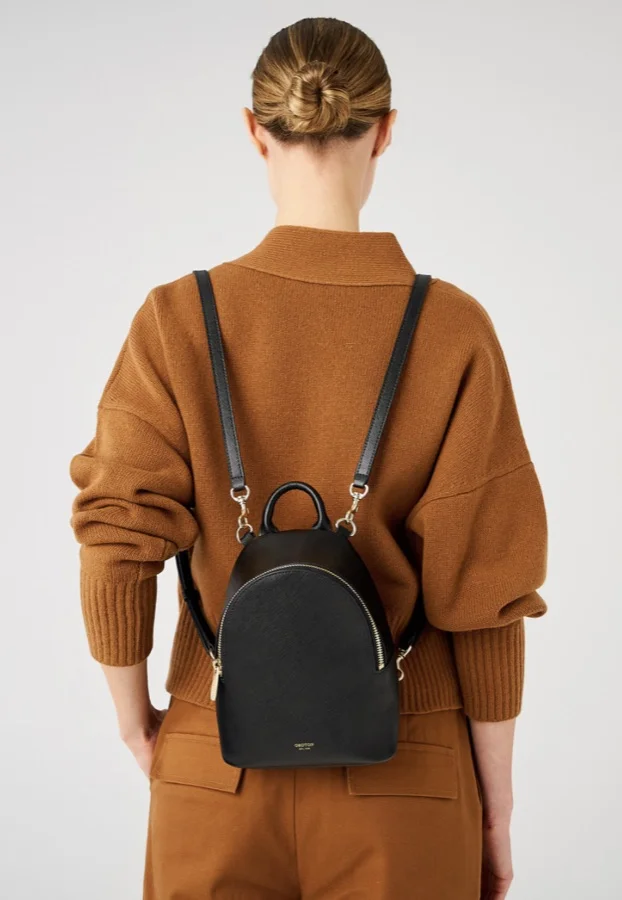 Oroton Inez Mini Backpack Black