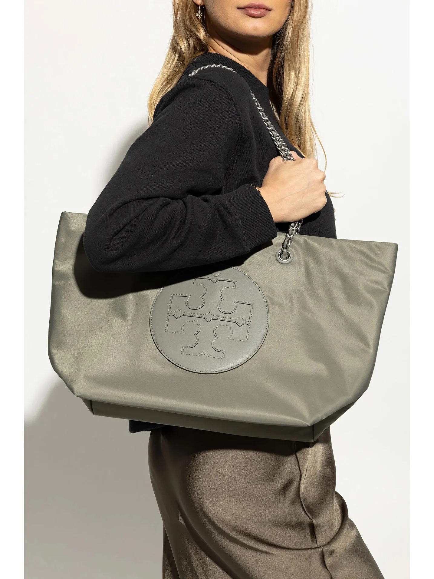 Tory Burch Ella Nylon Chain Tote