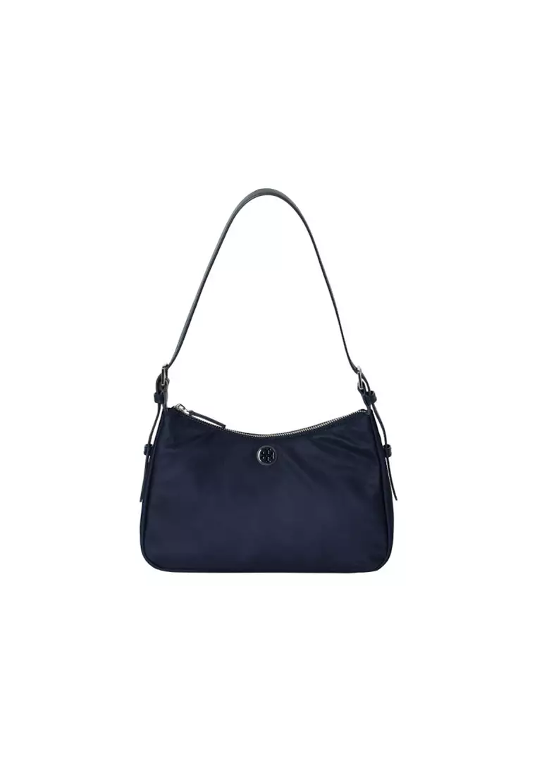 Tory Burch Nylon Large Zip Top Shoulder Bag