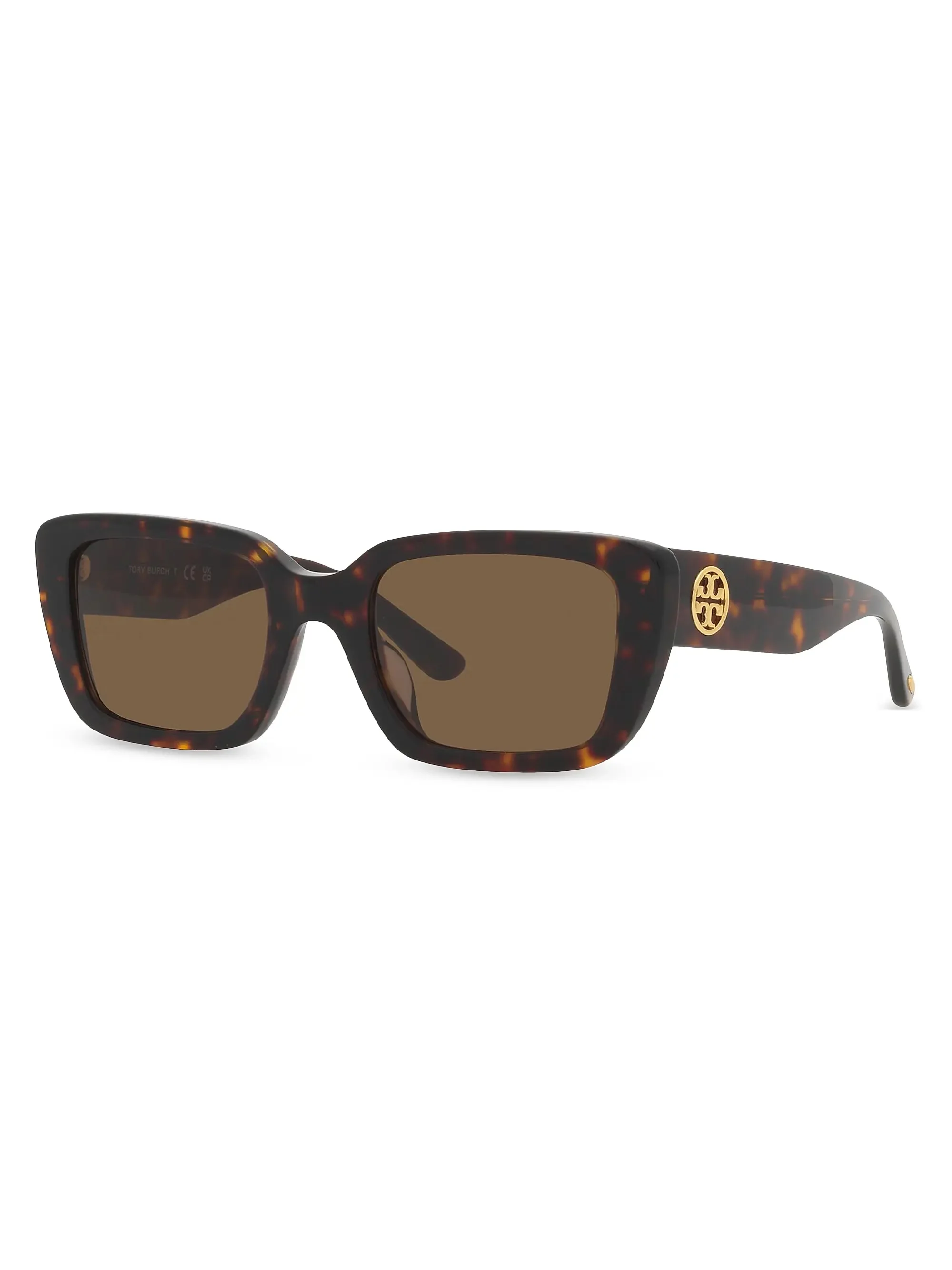Tory Burch 51MM Square Sunglasses Dark Tortoise